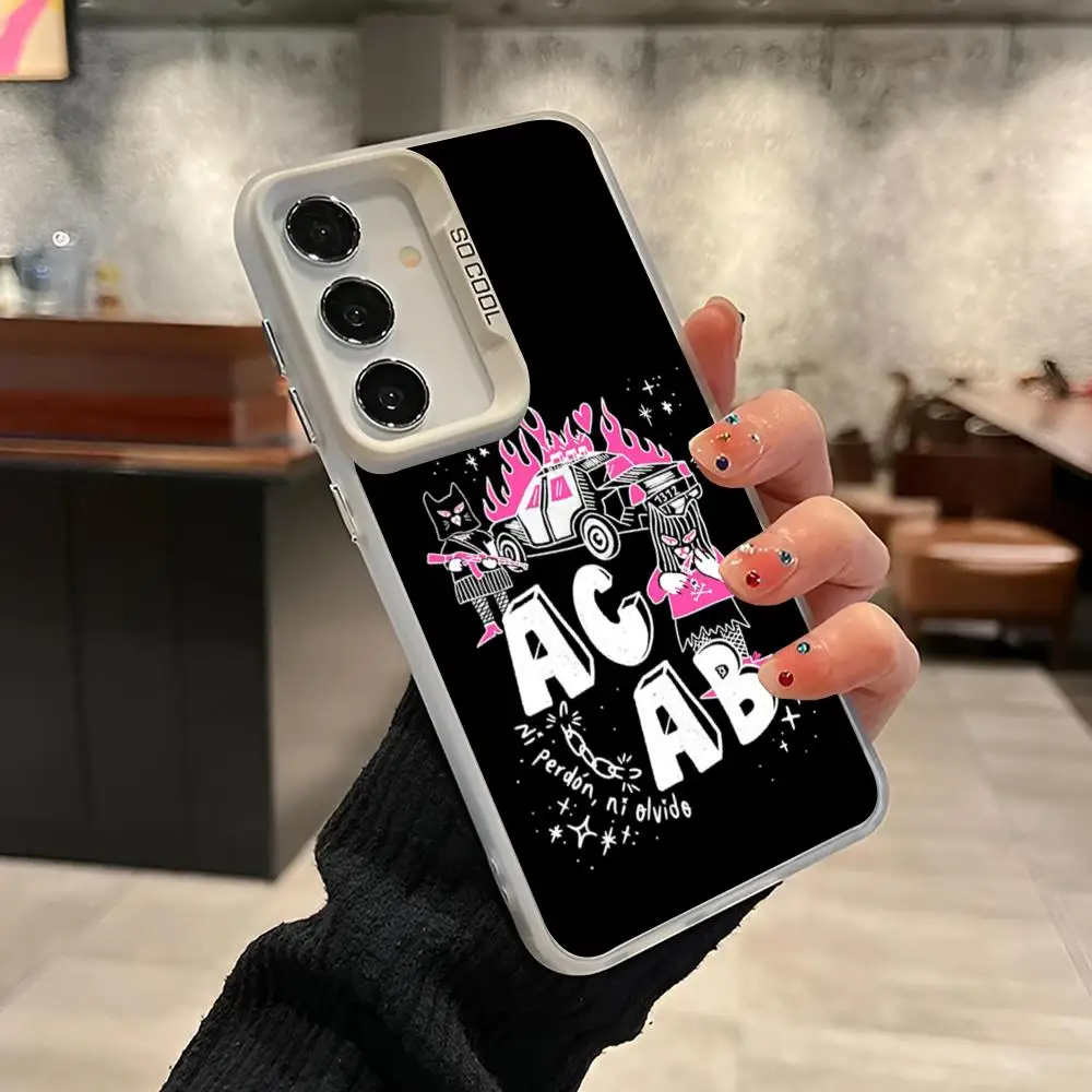 جميع الشرطة هي Bastards Acab Ultras جراب هاتف لسامسونج غالاكسي A16 A26 A36 A56 A15 A25 A35 A55 A14 A34 A54 A13 A23 A33 A53 A12
