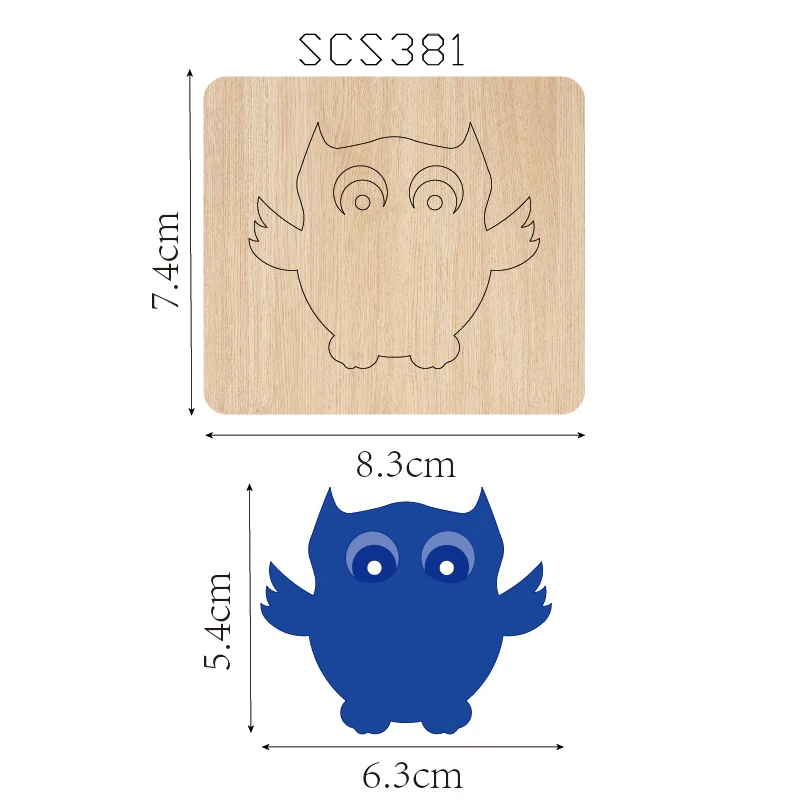 Owl Wooden Cutting Knife Die, Used with the Machine, SCS381