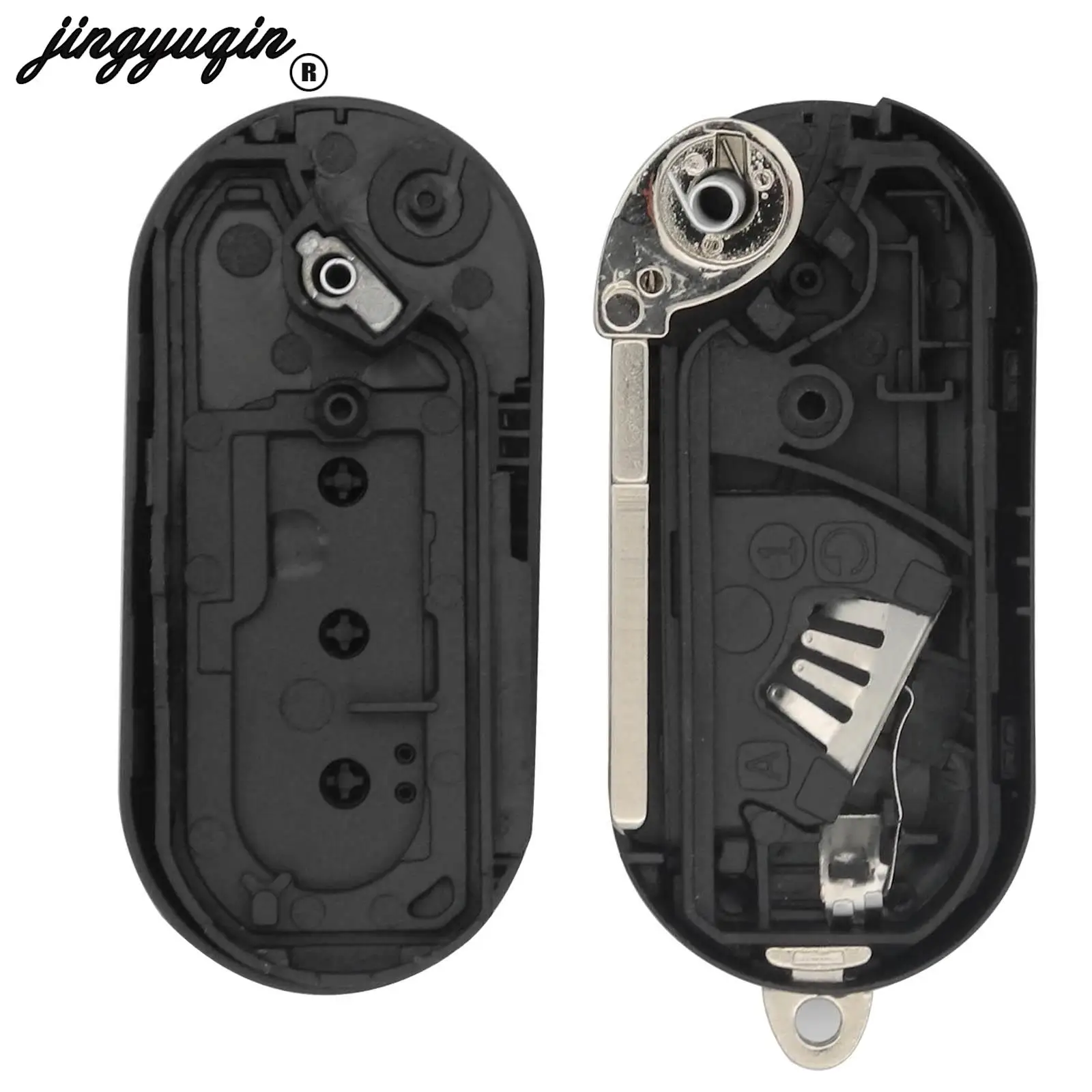 Jingyuqin – clé télécommande à 3 boutons, 433Mhz, système de contrôle Marelli pour Lancia Delta Musa Ypsilon Abarth 500 Punto id46 PCF7946 fob