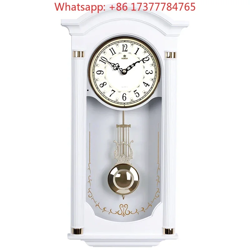 Chinese Creative Large Wall Clock Retro Shabby Chic Wall Watches Home Decor Pendulum Clocks Relogio De Parede Gift Ideas FZ694