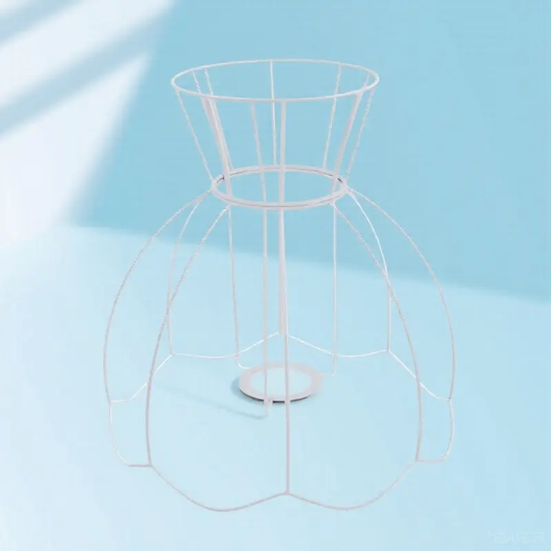 diy-lampshade-frame-iron-lampshade-frame-for-table-lights-floor-lights-chandeliers-simple-structure-classic-design-multi