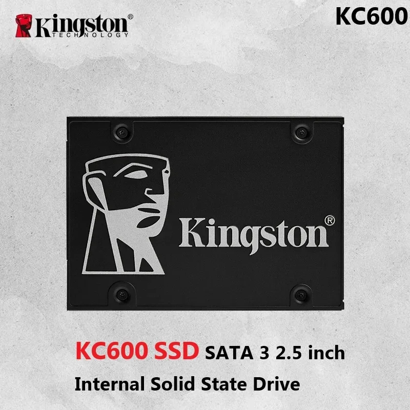 Kingston SSD KC600 unità a stato solido interna SATA 3 SSD da 2.5 pollici 2TB 1TB 512GB 256GB 512GB HDD Hard Disk HD SSD 1TB PC Notebook