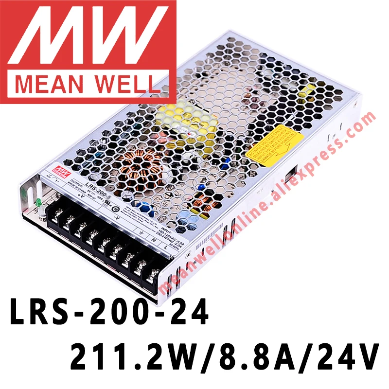 Mean Well LRS-200-3.3/4.2/5/12/15/24/36/48V Switching Power Supply MEANWELL AC/DC 200W Single Output