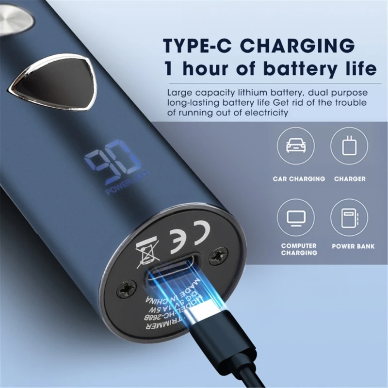 ماكينة تشذيب اللحية الكهربائية للرجال ، مقصات شعر الأنف ، ماكينات حلاقة ، مقصات شعر ، مجموعة تصفيف الشعر ، 5 في 1