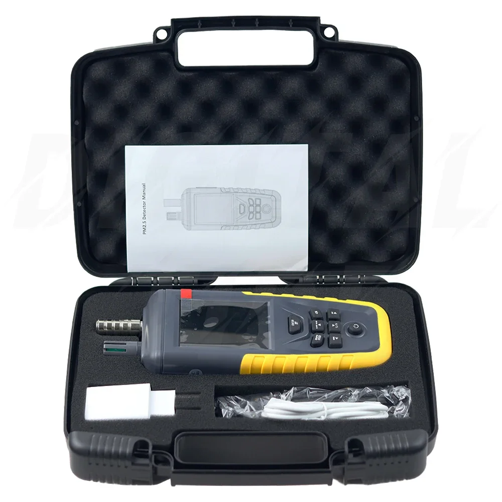 TC-8200 Dust Particle Counter Air Quality High Sensitivity 3-Channel PM0.3 2.5 10um Temperature Humidity