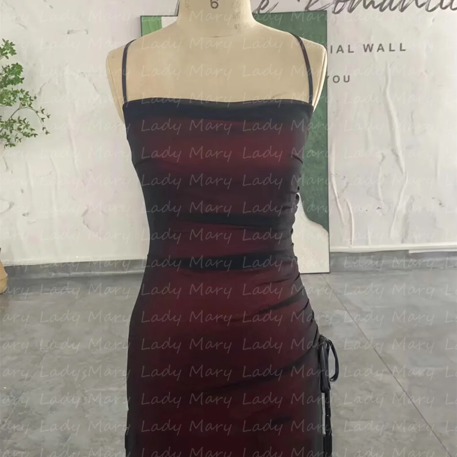 Real Photos 90s Evening Dresses Customized Red Black Criss Cross Formal Occasion Prom Gowns 2024 Homecoming Party Vestido De Noc