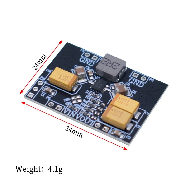 TPS63020 Automatic Buck-boost Step up Down Power Supply Module 2.5V 3.3V 4.2V 5V Lithium Battery Low Ripple Voltage Converter