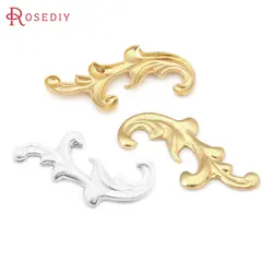 50PCS Not Plated Color Silver Color Brass Small Decorative Lace High Quality Diy Jewelry Making Supplies Accessories for Women