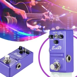 Rowin NANO Super Mini Guitar Effect Pedal Delay Echo Analog Bass Delay Effector For Guitar Bass Parts Accessories Purple