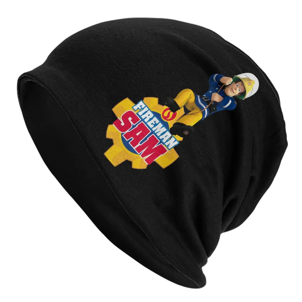 

Cartoon Firefighter Fireman Sam Unisex Adult Beanies Caps Knitted Bonnet Hat Warm Hip Hop Autumn Winter Outdoor Skullies Hats