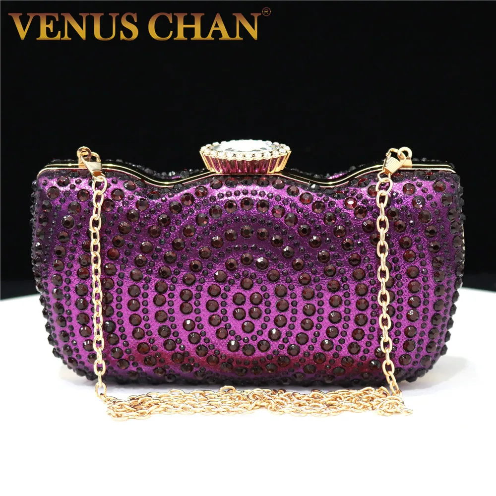 Diamonds Women's Bag Small Rhinestones Evening Dress Elegant Party Women's Luxury Handbag Metal Chain Shoulder Bags