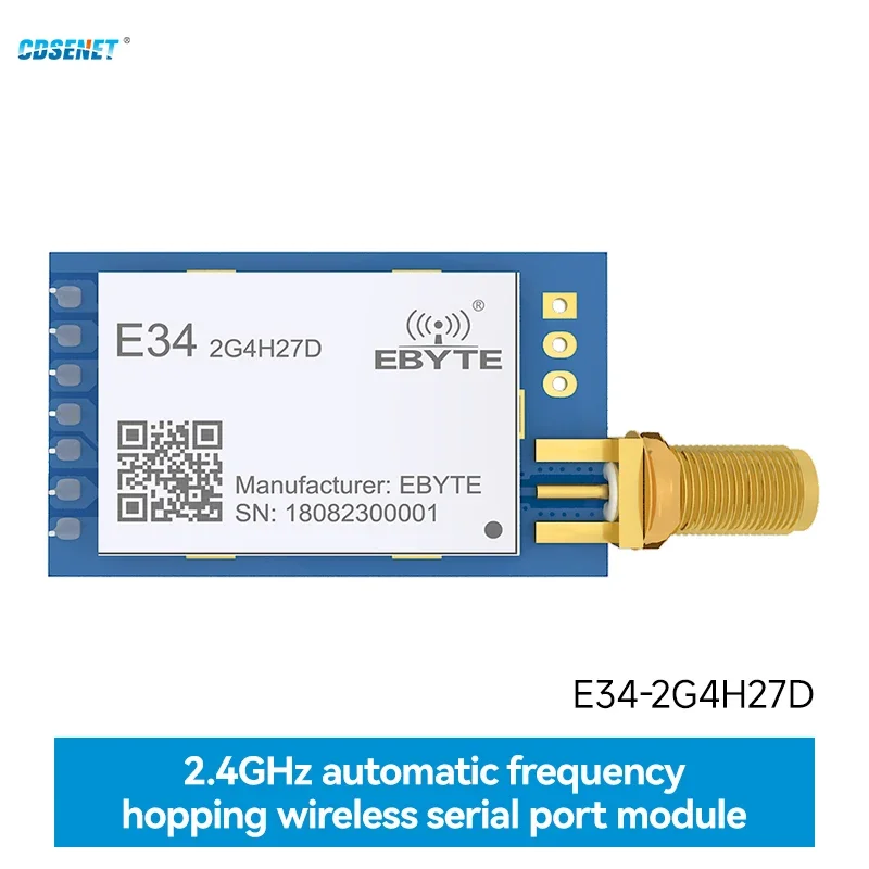 2.4GHz nRF24L01+ Long Range Wireless IoT Transceiver CDSENET E34-2G4H27D 5000m 2.4G Transmitter Receiver nRF24L01PA Modulue