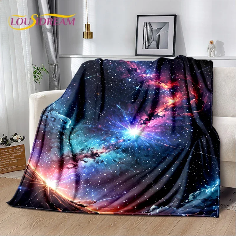 Universe Space Stars Black Hole Galaxy Earth Milky Way Soft Blanket,Soft Throw Blanket for Home Bedroom Bed Sofa Cover Kid Gift