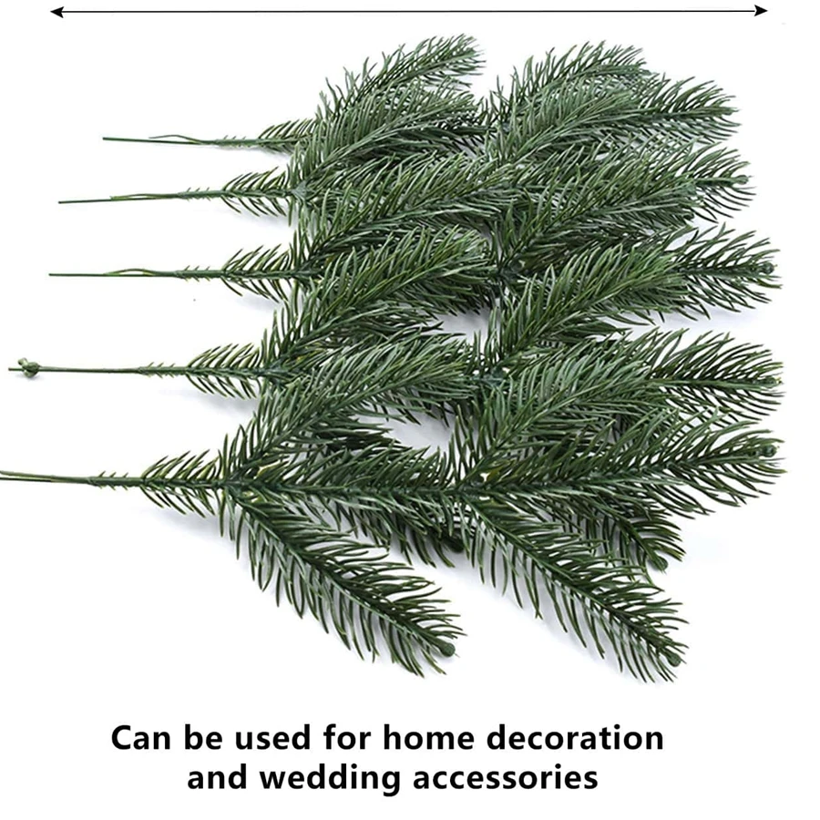 

50Pcs Artificial Plants Christmas Tree Home Room Decoration Accessories Wedding Outdoor Yard Garden Flowers Wreaths Needlework