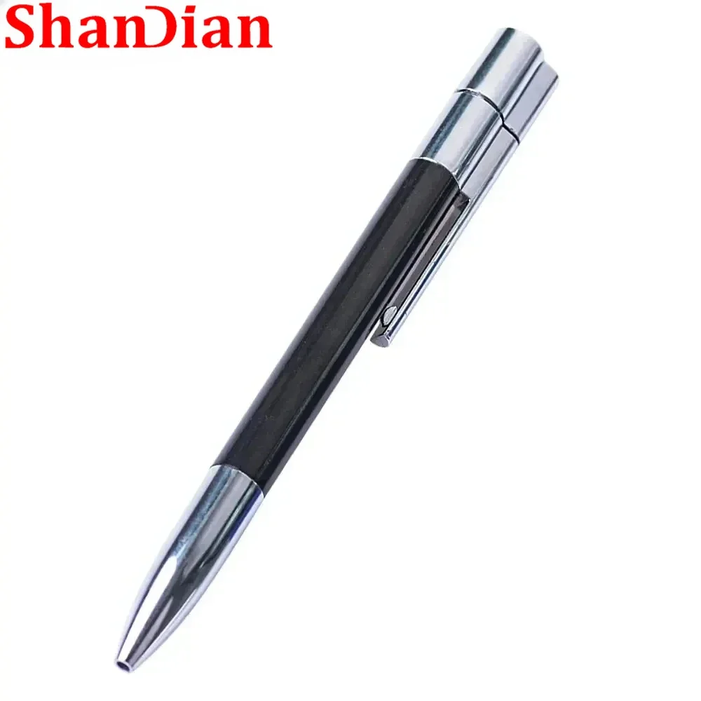 Unidades flash USB negras Bolígrafo Memory Stick Regalo de empresa creativo Pen drive Impermeable Pendrive 128GB 64gb 32gb 16 g Disco