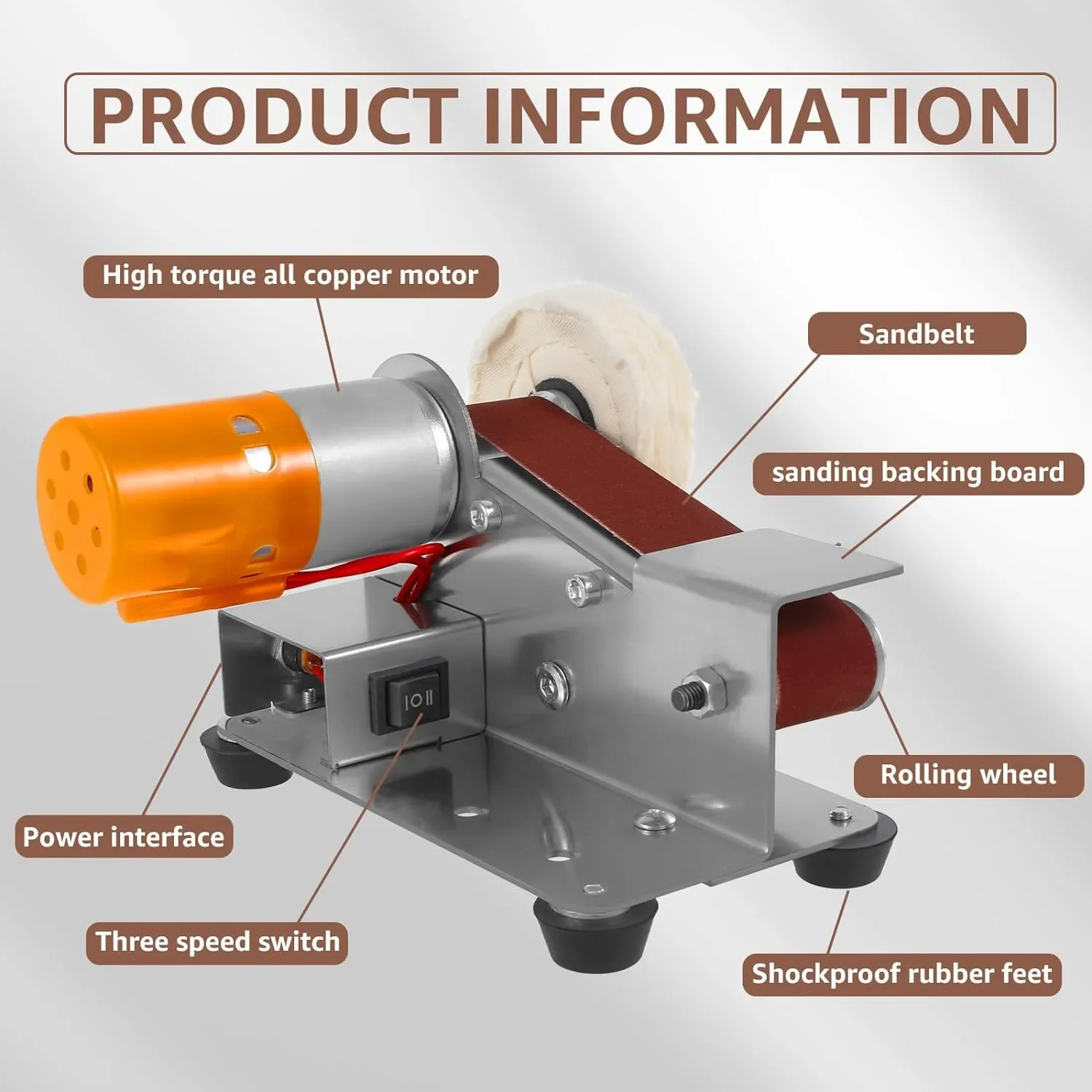 Excellent Electric Sharpener Small Sanding And Polishing Sanding Belt Machine Grinding Machine