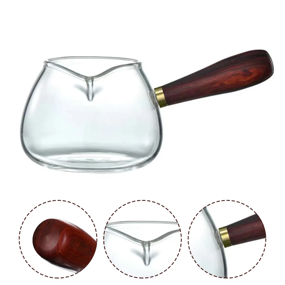 

Household Side Handle Glass Tea Pot Multi-Function Convenient Tea Maker Transparent Glass Kettle for Home Office Gift Use