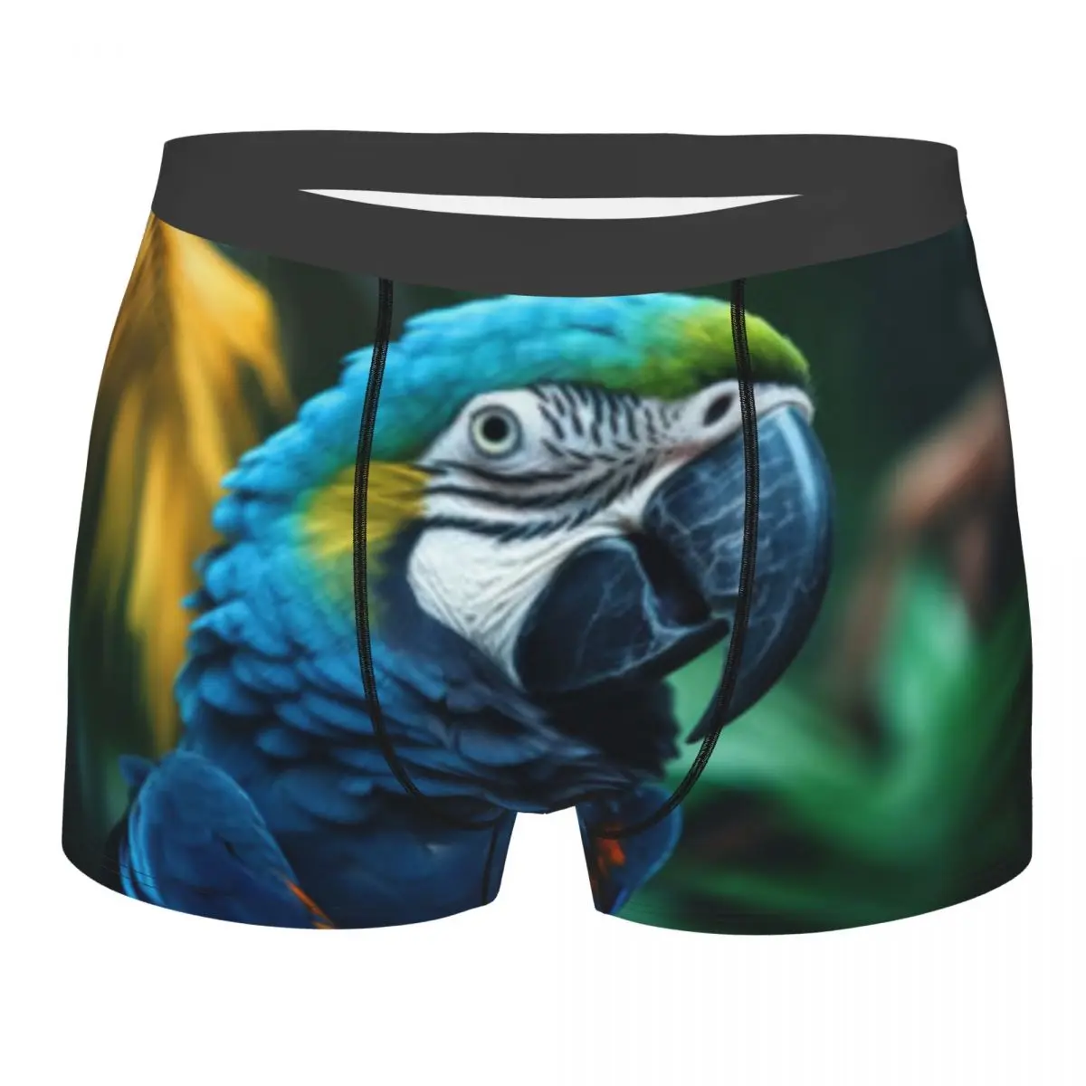 Male Panties Men's Underwear Boxer Macaw Parrot Underpants Comfortable Shorts