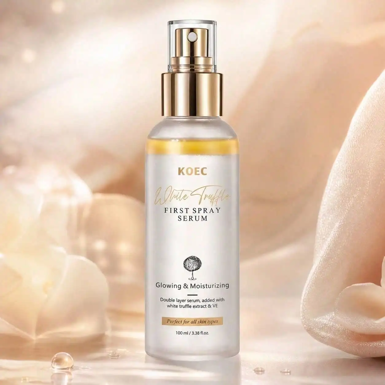 Italian White Truffle First Spray Serum, Fade Skin Dullness And Yellowish Tone, Reinforce Skin Protective Barrier, Present Natural Luminous Complexion, Gentle Soothing Care For Sensitive Skin, Daily Facial Hydrating Mist, 3.38 Fl Oz / 100ml