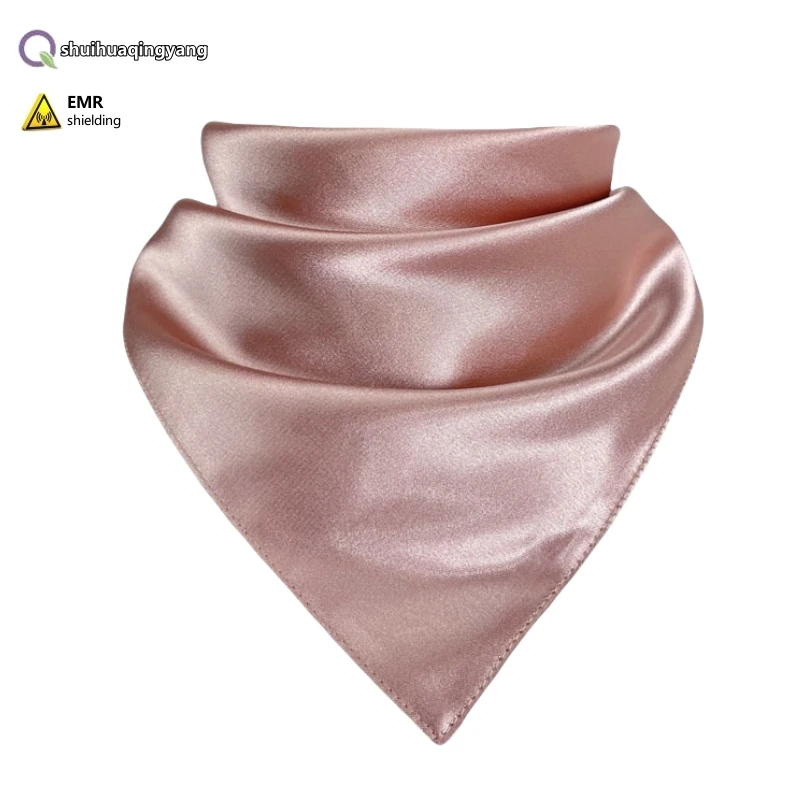 Electromagnetic radiation protective single-layer/double-layer 100% silver fiber scarf Phone, computer EMF shielding scarf