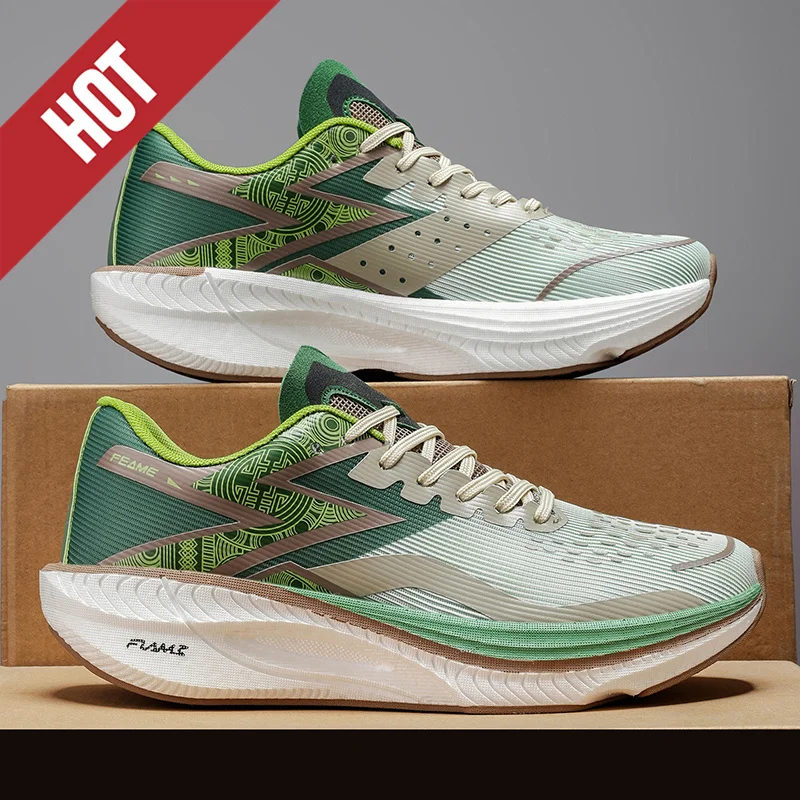 Herren-Laufschuhe mit Carbonplatte, professionelle Marathon-Sportschuhe, atmungsaktiv, leicht, bequeme Damen-Sportschuhe für den Außenbereich