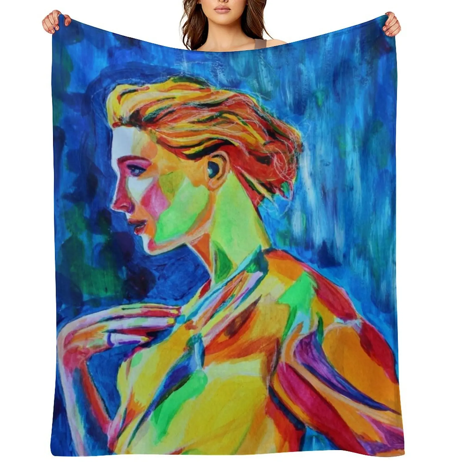 

Cate Blanchett by Annie Leibovitz Throw Blanket For Sofa Thin wednesday blankets ands Designers Blankets