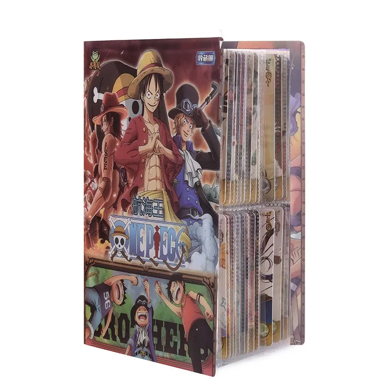 One Piece Card Album 20 Pages Holder Book 80/160PCS Collection Playing Game Book Top Loaded List Kids Toys Gifts