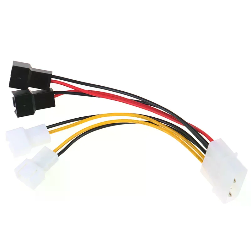 4-Pin Molex to 3-Pin PC Fan Power Adapter Cable 12V/5V