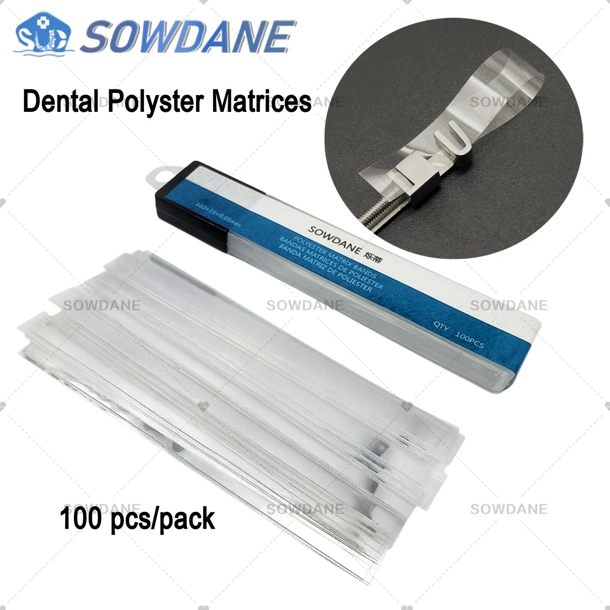 

Dental Material Matrices 100pcs Polyester Matrix Bands Dental Matrice Retainer Matrix Holder Tool Dentist Supplies