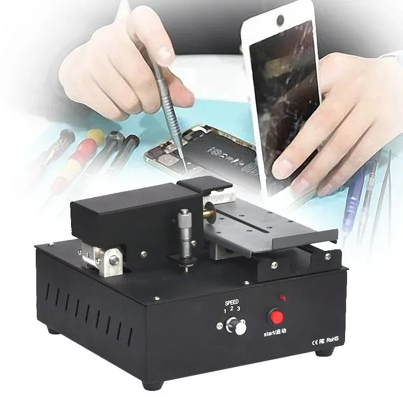 Adjustable LCD Screen Cutting Machine For Mobile Phone Samsung Edge iPhone Huawei Curved Flat Screen Glass Separating Repair