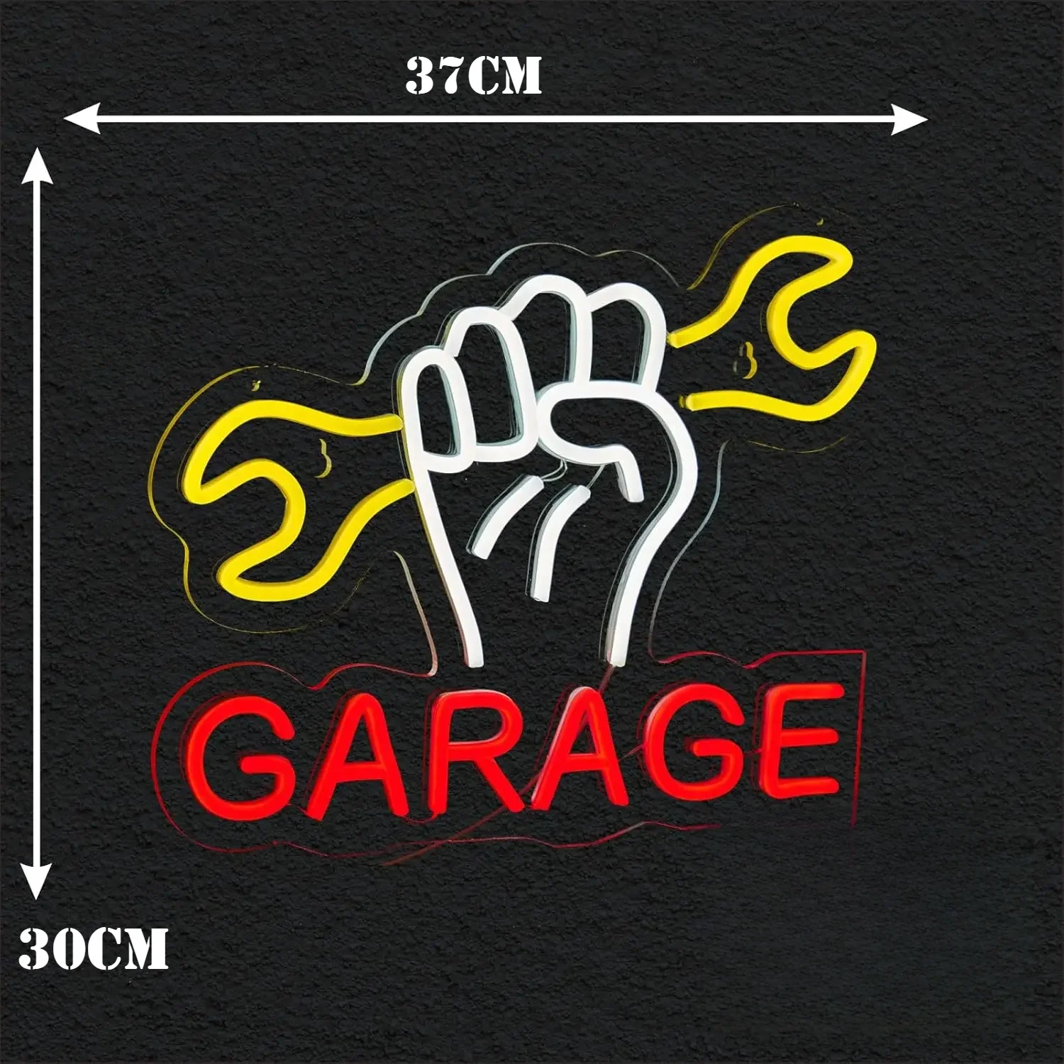 Wrench Neon Sign For Wall Decor LED Neon Light Suitable For Garage Christmas Party Bedroom Man Cave Garage Auto Repair Shop