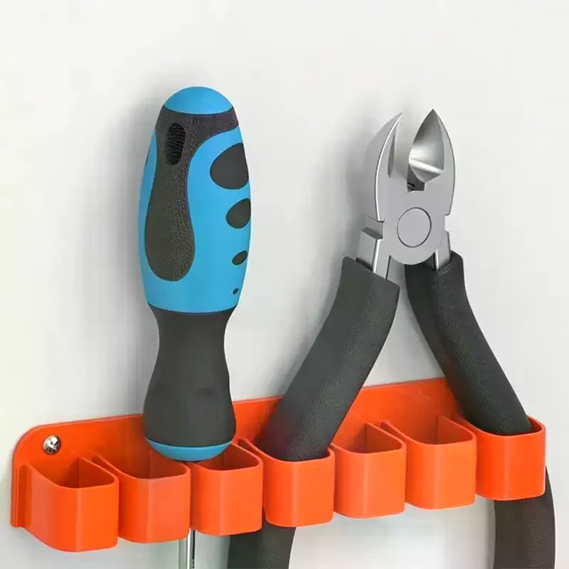 Two-Piece Wall-Mounted Tool Storage Rack Garage Tool Rack For Screwdrivers Head Storage Toolbox And Pliers