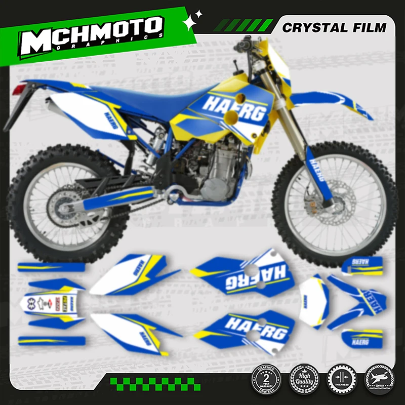 

MCHMFG MOTOR пользовательские мотоциклетные графические наклейки, наборы наклеек для HUSABERG 2001 2002 2003 2004 2005 FE 005
