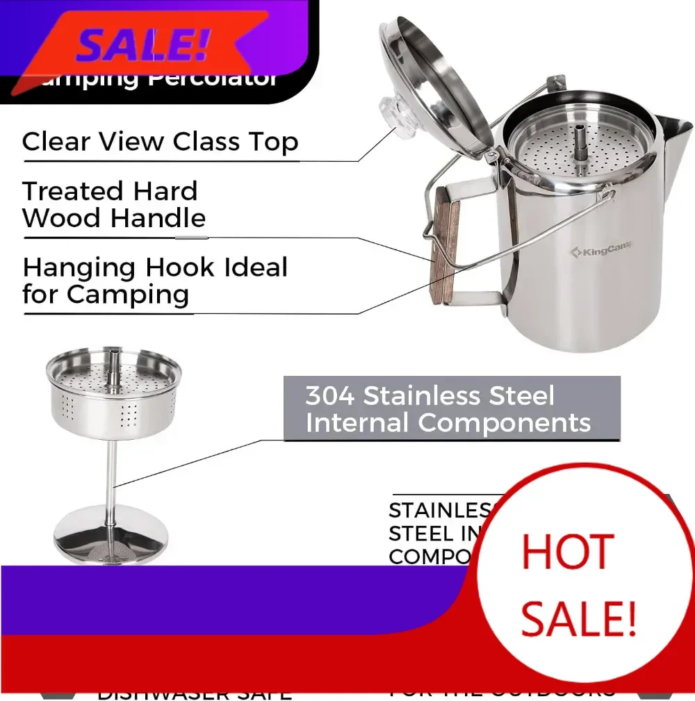 

Бестселлер: Портативная 3-конфорочная газовая плита для кемпинга с кофеваркой-перколятором