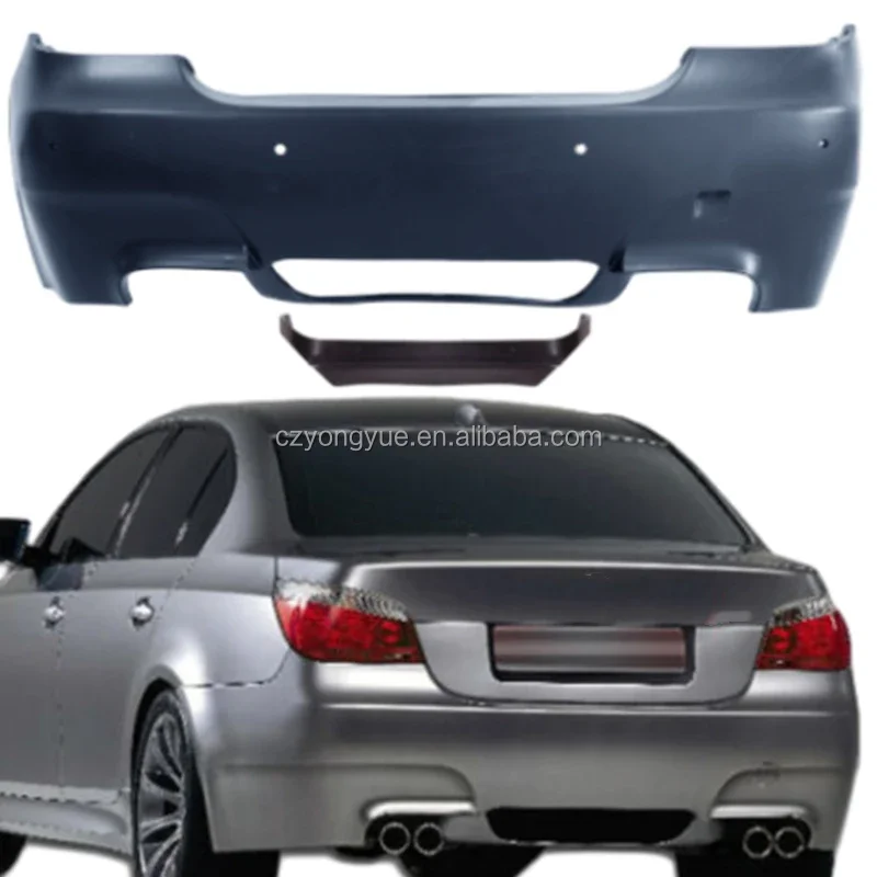 Back Car Bumpers M5 Look Rear Bumper for 05 Series E60 530 d 520 2004 2005 2006 2007 2008 2009 2010