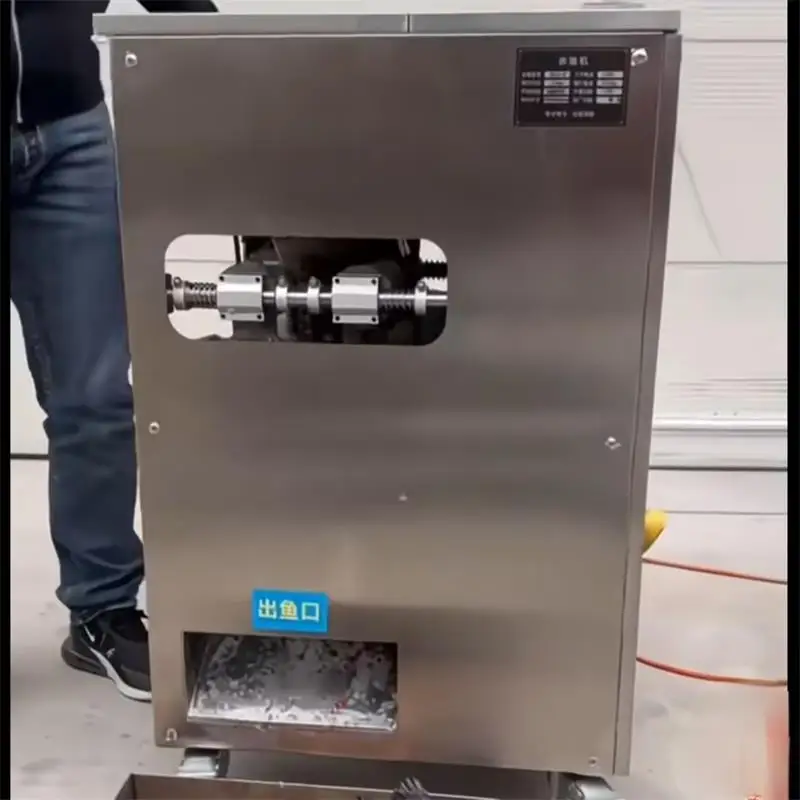 Commercial Fish Scale Processor Open Belly Back Remove Scale Automatic Fish Cleaning Machine Scraping Fish Scale Killing Machine
