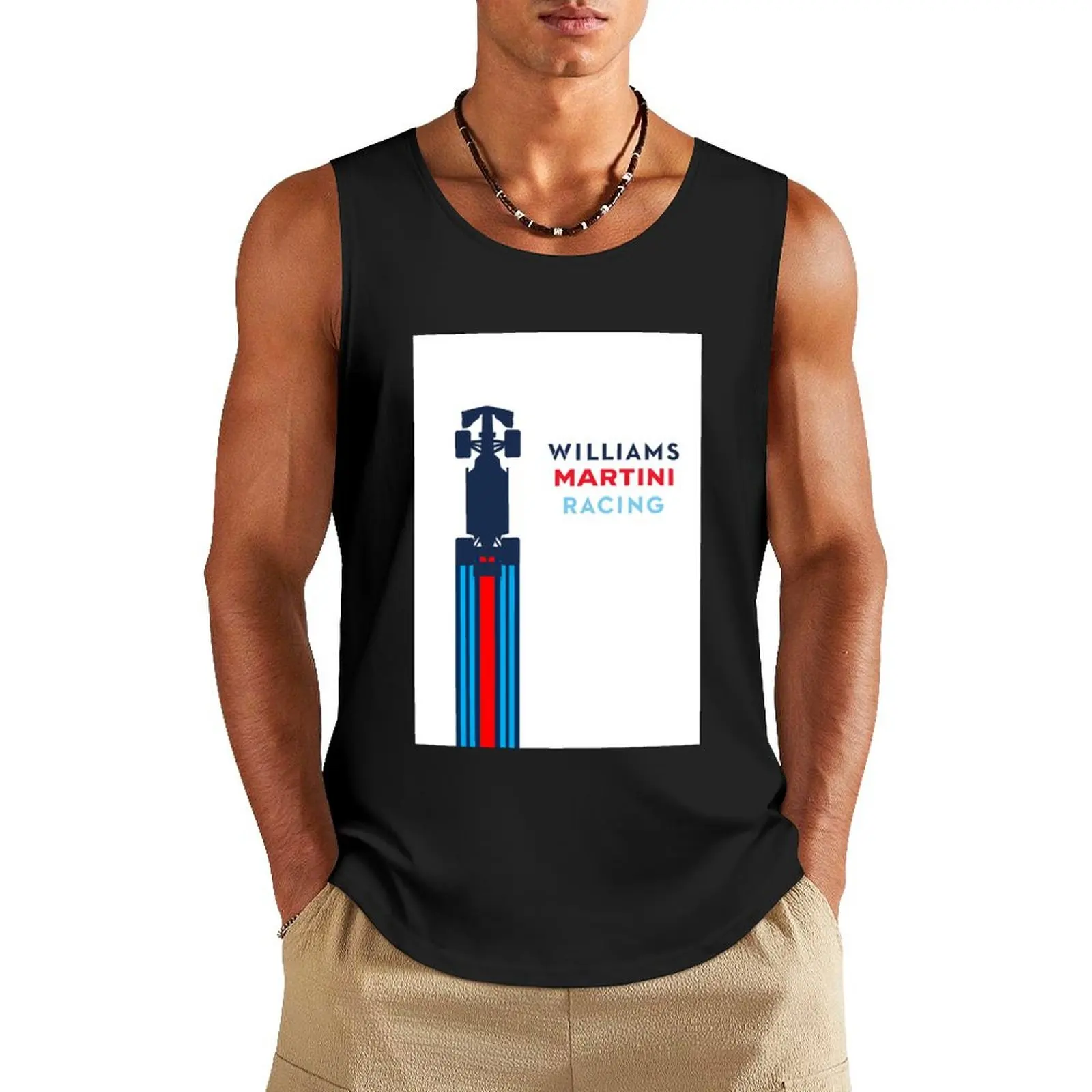 F1 Williams Martini Racing Classic Tank Top summer clothes men 2024 anime top man vest