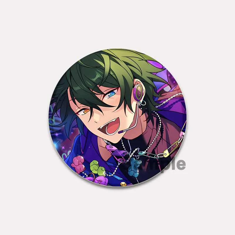 Mika Kagehira Anime Badge Cartoon Characters Brooches Handmade Exquisite Enamel Pins for Jewelry Backpack Hat Accessories Gifts