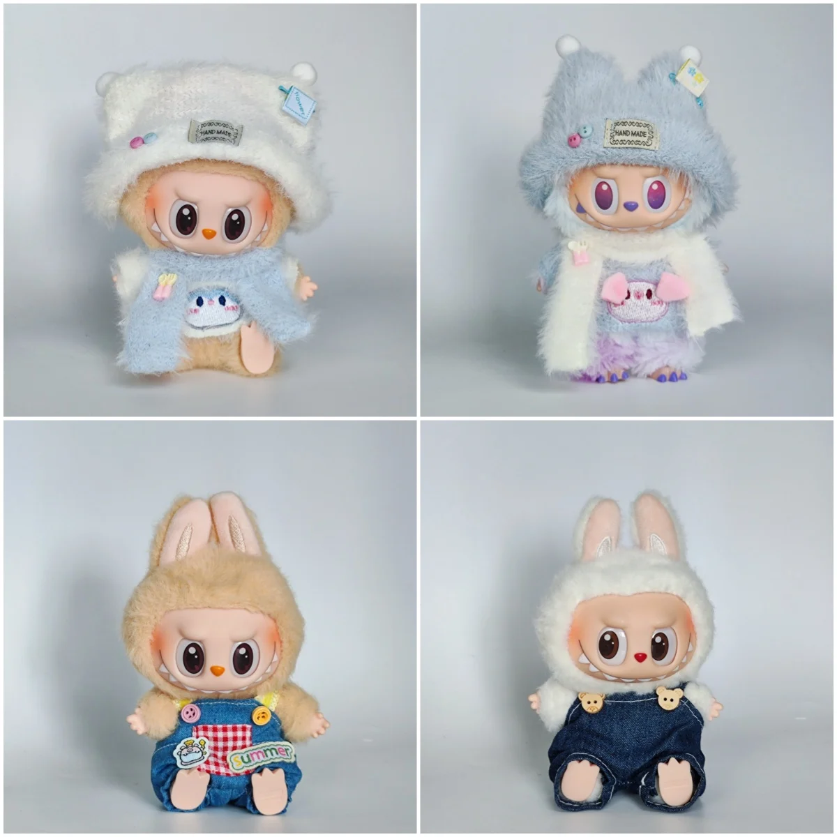 Мини-плюшевая кукла, аксессуары для одежды для Кореи Kpop EXO Labubu V1 V2, комбинезон с изображением идола, подарок