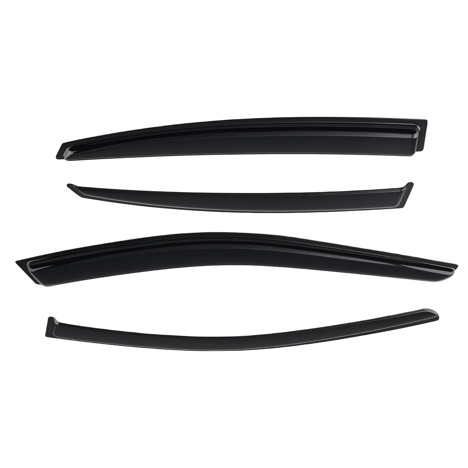 

Дефлекторы окон (ветровики) для Kia Forte 4-дверный 2019-2023, акриловые, защита от дождя