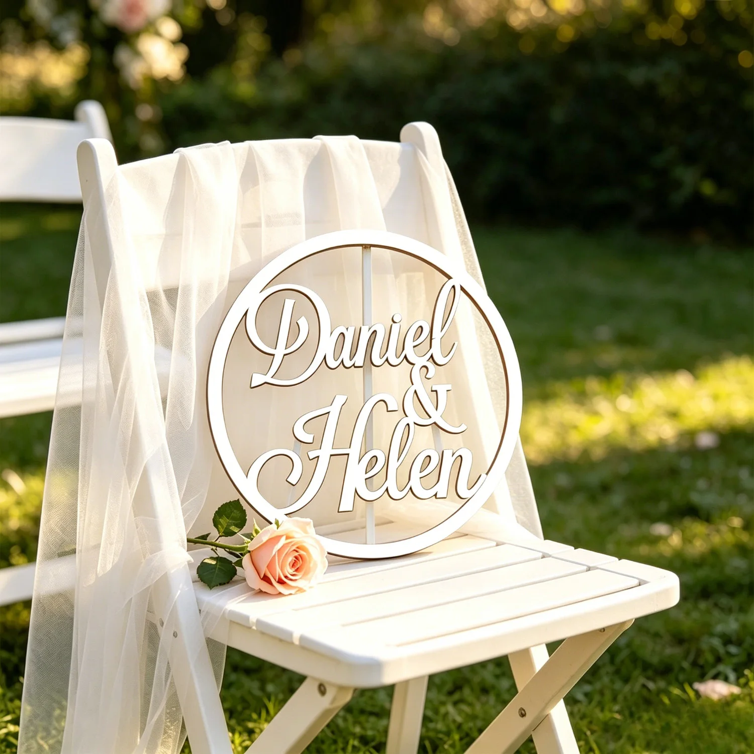 1pc Personalized Wooden Surname Brand, Customized Name/letter, Suitable for Wedding Occasions, Wall Decoration, Holiday Gifts