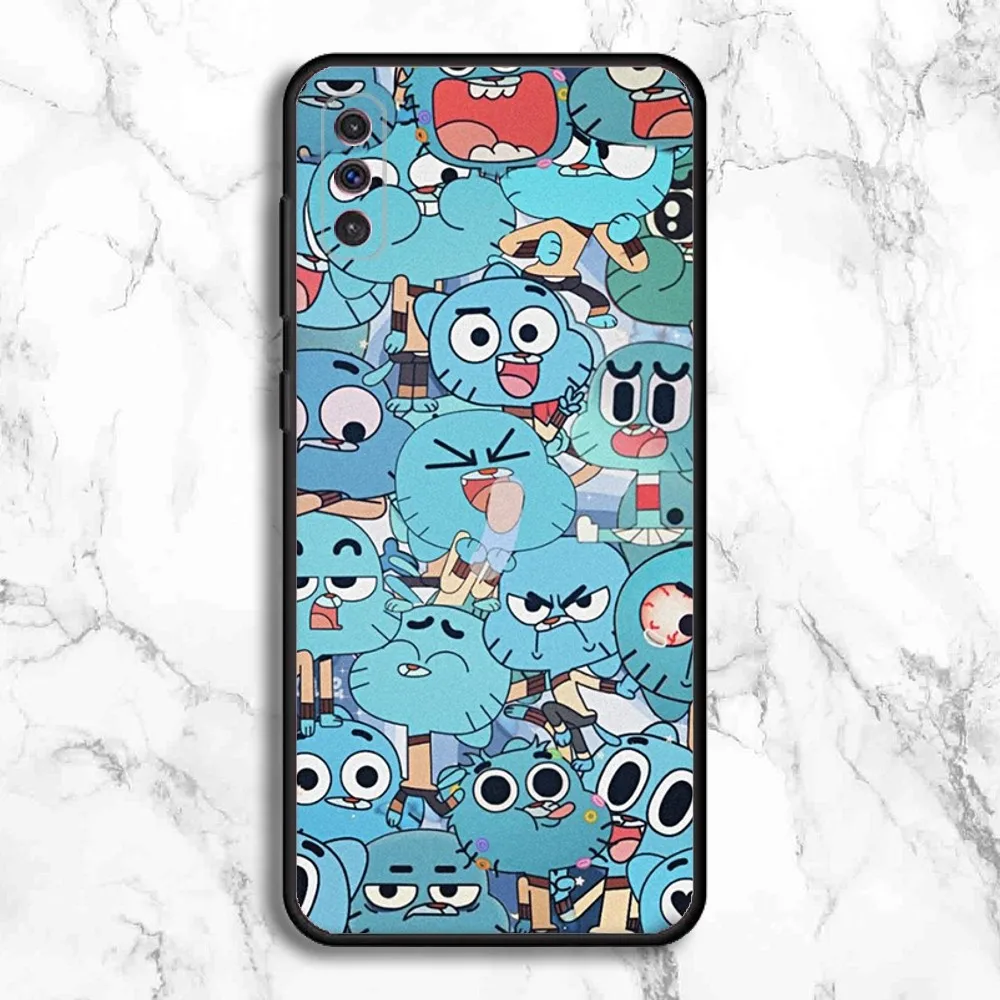 Чехол для телефона The Amazing World of G-Gumball для Samsung Galaxy A13, A21s, A22, A31, A32, A52, A53, A71, A80, A91, мягкий черный чехол для телефона