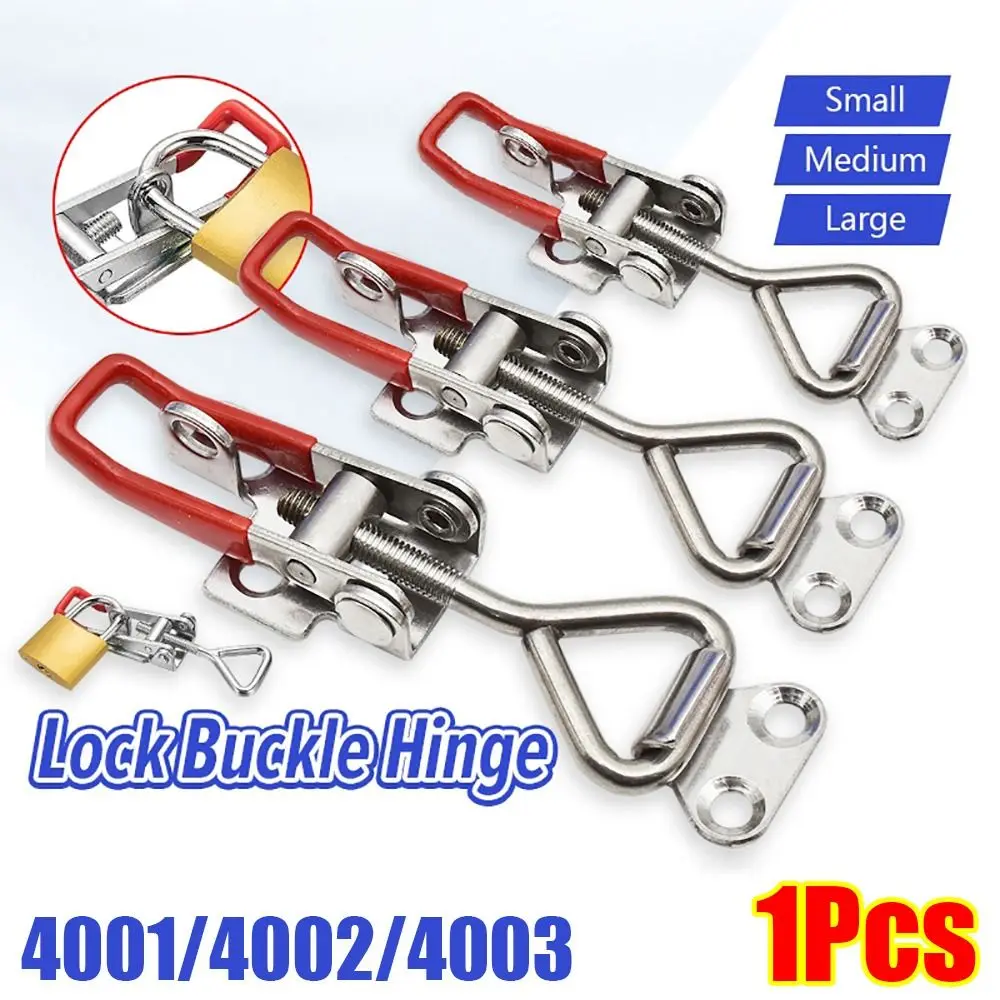 1Pcs Quick Release Lock Buckle Hinge Toolbox Case Push Pull Toggle Latch Clamp Adjustable 4001/4002/4003 Catch Clasp