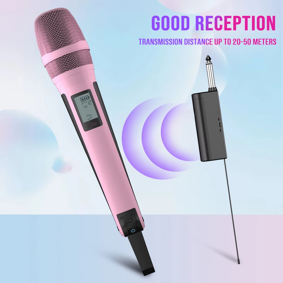 M*z様 プロ仕様UHFワイヤレスマイクシステム Wireless Microp G-mark-プロフェッショナルワイヤレスマイク,uhf周波数,調整可能,究極