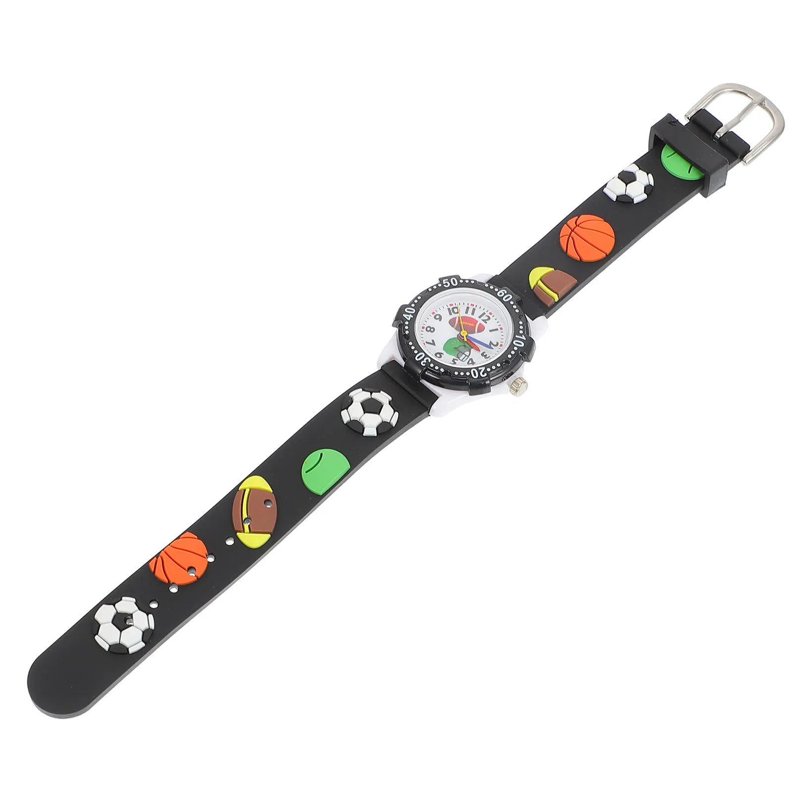 Waterproof Electronic Cartoon Football Rugby Style Wristwatch Sports Watch Gift for