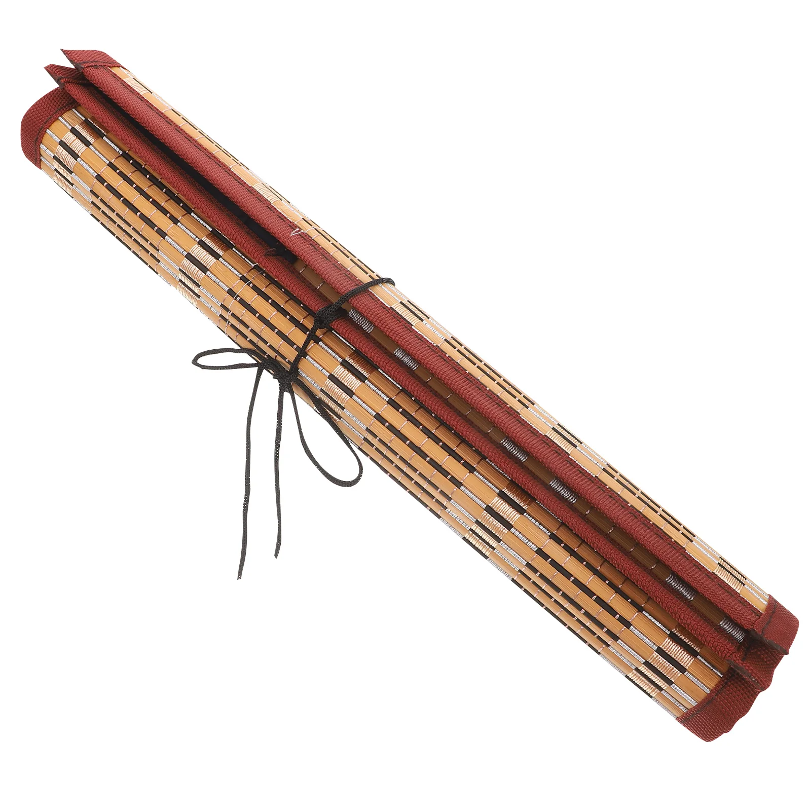 1 szt. Bambusowy organizer na pędzle do kaligrafii, zwijany futerał do przechowywania, 8 przegródek, przenośny, lekki, odporny na wilgoć, zwijany pokrowiec na ołówki.