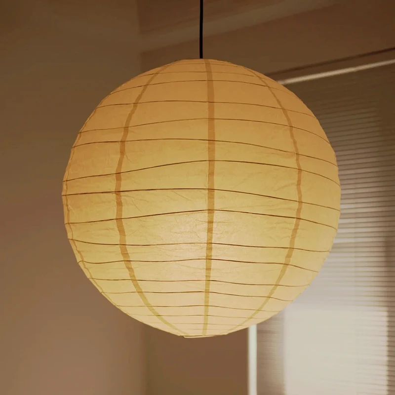 

Japanese Art Rice Paper Ceiling Pendant Lamp Living Room Bedroom Kitchen Bar Chandelier Home Decor Items Indoor Lustre Led Light