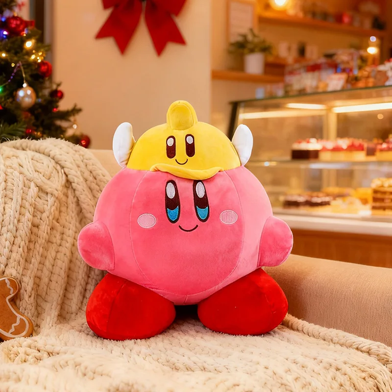 30/40/50cm Cupid Kirby Plush Toy Cute Angel Kirby Soft Fluffy Stuffed Game Character Doll Throw Pillow Home Sofa Room Decor Gift view 3
