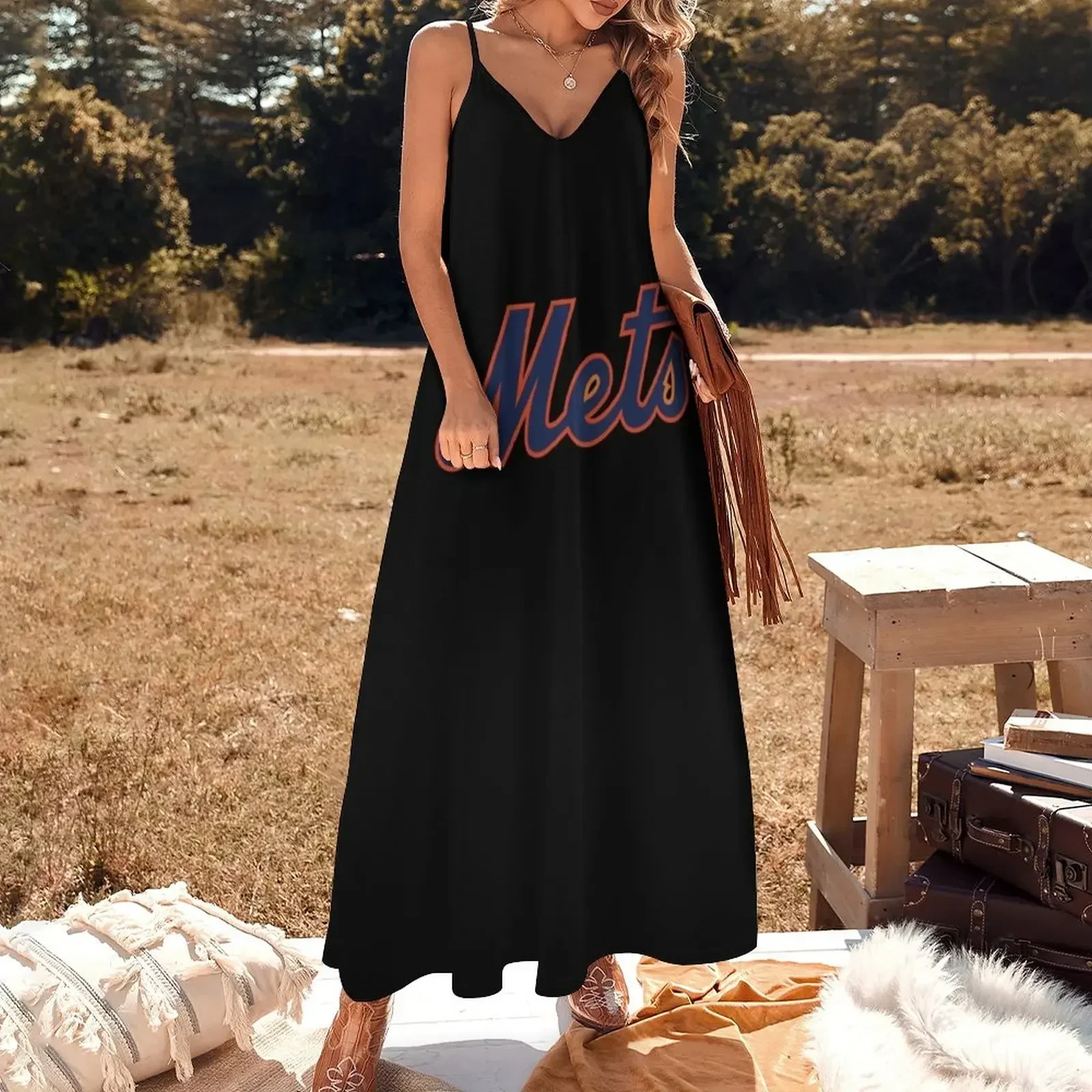 Mets-NY Classic T-Shirt Sleeveless Dress Bridesmaid dress woman summer dress