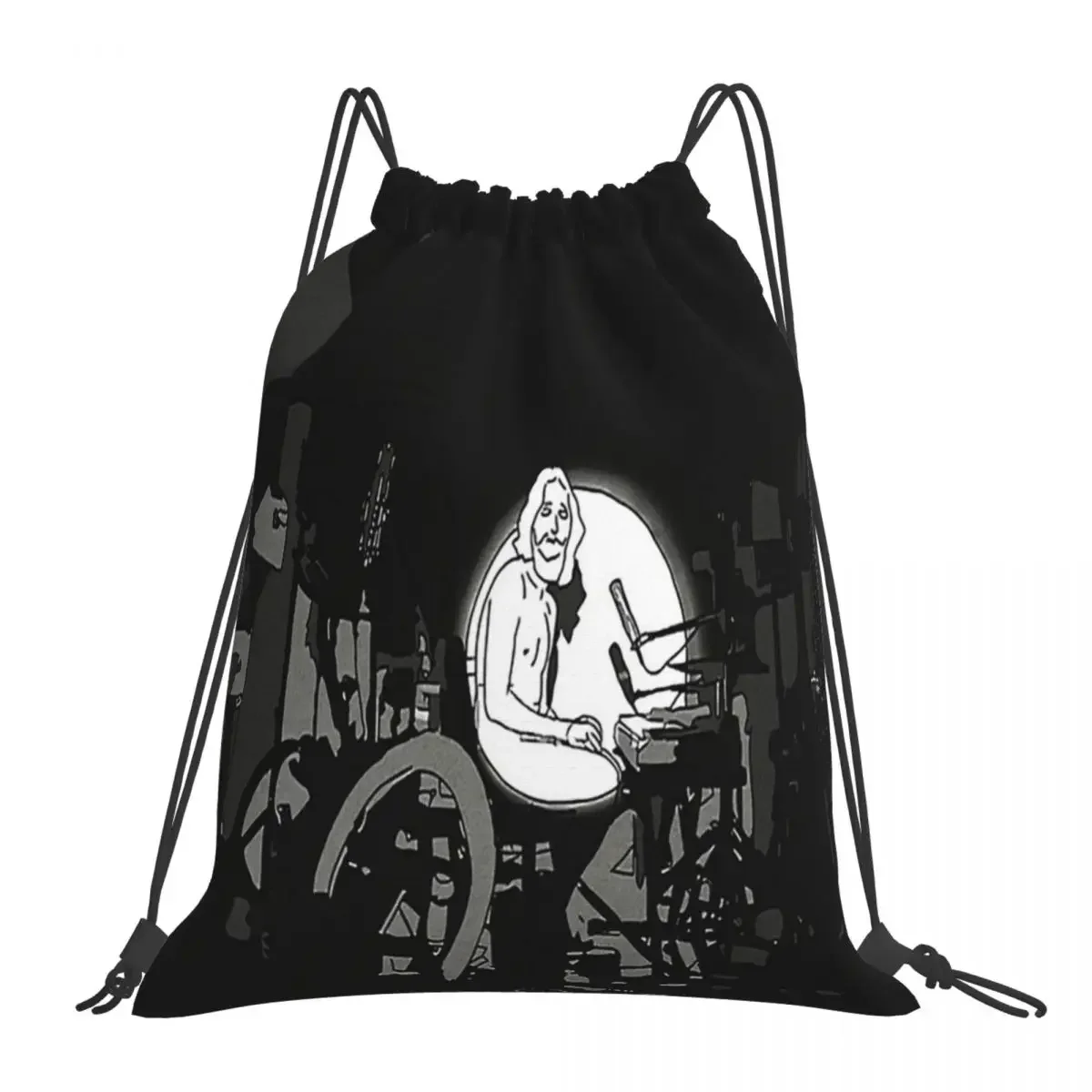 Bo Burnham Inside, Well Well Look Who's Inside Again Backpacks Drawstring Bags Drawstring Bundle Pocket Sports Bag BookBag